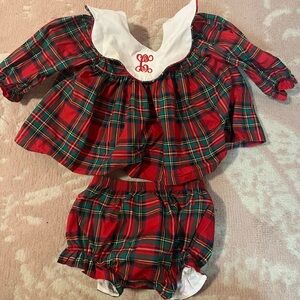 Cecil & Lou Plaid Diaper Set